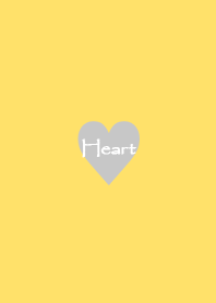 Gingham check and heart(Mustard)
