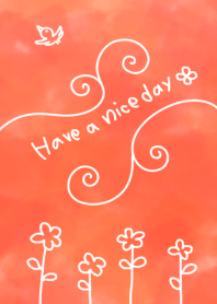 Mood feeling with orange color