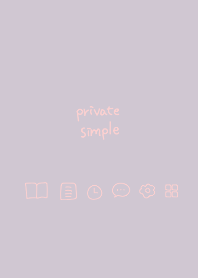 Private simple -dawn pink-