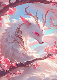 페어리 월드의 복숭아꽃 매력 여우 짐승❤️