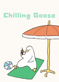 chilling goose