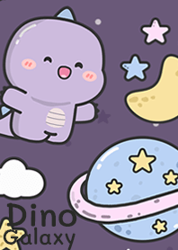 Dino On Purple Galaxy!