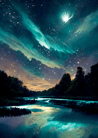 Beautiful starry night view#2707