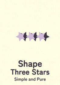 Shape Three Stars  lilac