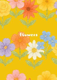 Flowers a la carte06 on yellow