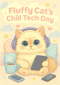 แมวฟูติดโซเชี่ยล v2(เบจ)