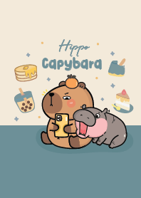 คาปิบาร่ากับฮิปโป!