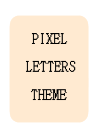 PIXEL LETTERS THEME[CREAM PINK]/WHITE