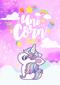 Unicorn Kawaii Love Magenta