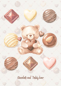 Teddy Bear & Chocolate 2 -  Brown 2