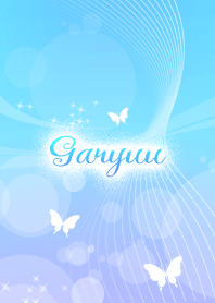 Garyuu skyblue butterfly theme