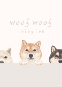 Woof Woof - Shiba inu - BEIGE