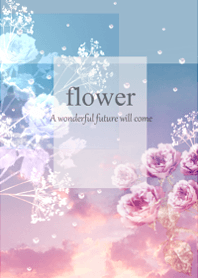 Space of sky, roses and clouds10.