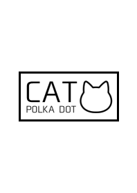 CAT POLKA DOT[WHITE]