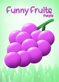 Purple funny fruits