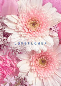 LOVE FLOWER-WHITE&PINK 45
