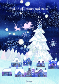 雪のホワイトクリスマス
