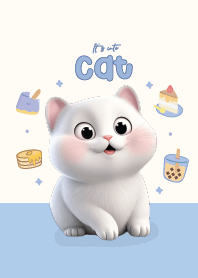 Cat it's cute : blue love!