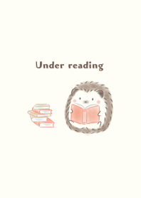 Hedgehog and Book -red-