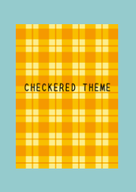 ORANGE CHECKERED THEME-MINT GREEN-PINK