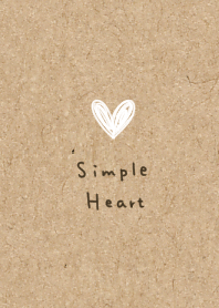 Kraft paper and loose Heart.