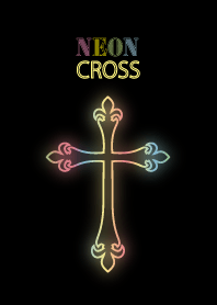 Neon cross pastel version