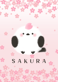 Spring "SAKURA" and long-tailed tit