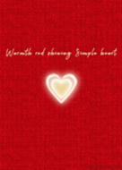 Warmth red shining simple Heart