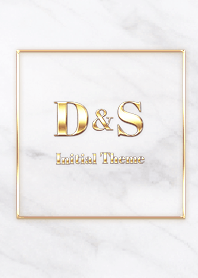 [ D&S ]  Initial Theme Gold White