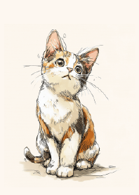 Monochromatic Kitten Canvas