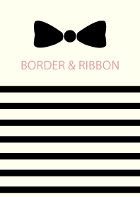 BORDER & RIBBON -Black 8-