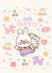 บันนี่กับแมวน้อย : มินิมอลพาสเทล