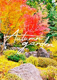 Colorful Japanese garden