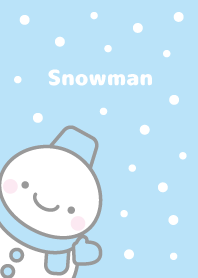 水色雪だるま（スノーマン）の着せかえ3