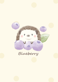 Hedgehog and Blueberry* -yellow- dot
