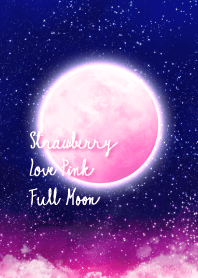 Strawberry Love Pink Full moon