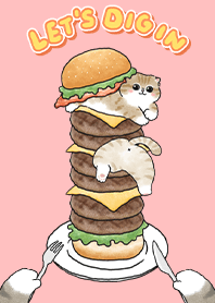 neko hamburger- coral