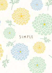 3 colored flowers leaves14 from Japan