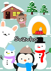Suzuho Cute Winter illustrations