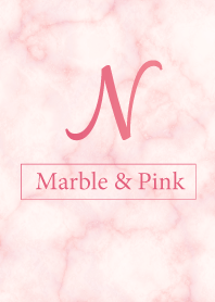 N-Marble&Pink-Initial