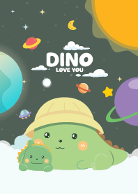 Dinosaur Space Dark Green