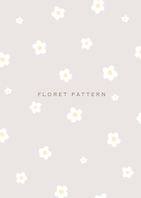 Floret Pattern beige  Ver.a