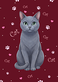 Lucky Thai Cat: Korat Cat (Red)