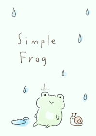 簡單的 青蛙 綠色的