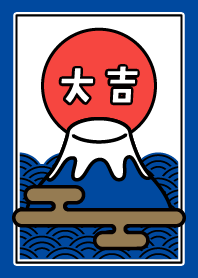 Dai-kichi - Mt.Fuji - Navy x Red