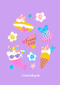 Corgi-mermaid :Summer Vibes 2022-Lilac