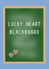 LUCKY HEART BLACKBOARD-DUSTY BLUE