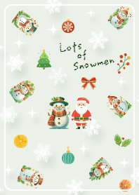 pistachio Lots of Snowmen 03_2