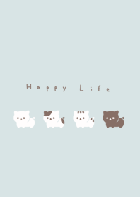 可喵喵小貓 | light blue beige
