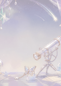 Cream Glass Comet Paper Observatory